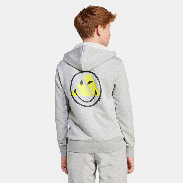 adidas Kids' Smileyworld Hoodie Grey adidas Kids' Smileyworld Hoodie Grey image number 1