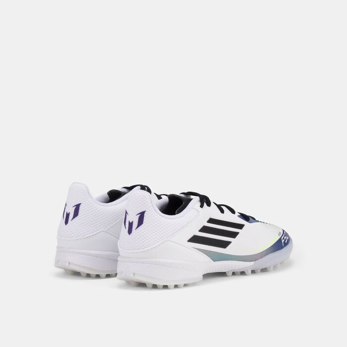 adidas Kids' F50 League Messi Turf Ground Football Shoes White adidas Kids' F50 League Messi Turf Ground Football Shoes White image number 2