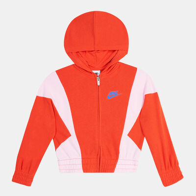 Nike Kids' XO Swoosh Full-Zip Hoodie Red