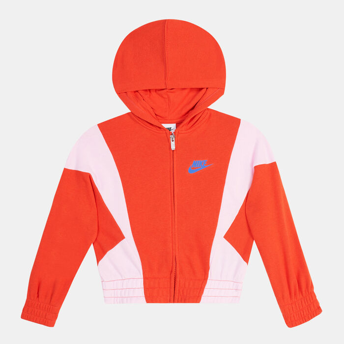 Nike Kids' XO Swoosh Full-Zip Hoodie Red Nike Kids' XO Swoosh Full-Zip Hoodie Red image number 0