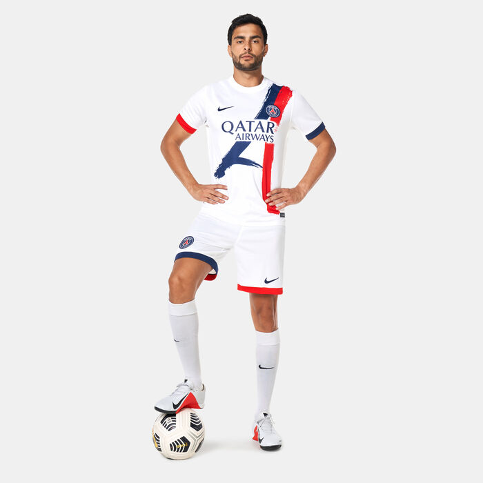 Nike Men's Paris Saint-Germain 24/25 Away Replica Football Shorts White Nike Men's Paris Saint-Germain 24/25 Away Replica Football Shorts White image number 2