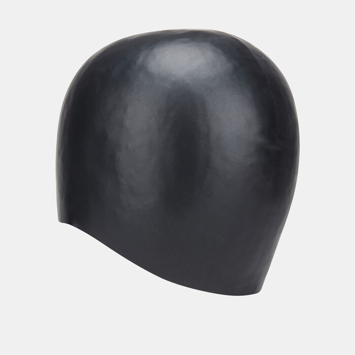 Speedo Long Hair Swimming Cap Black Speedo Long Hair Swimming Cap Black image number 1
