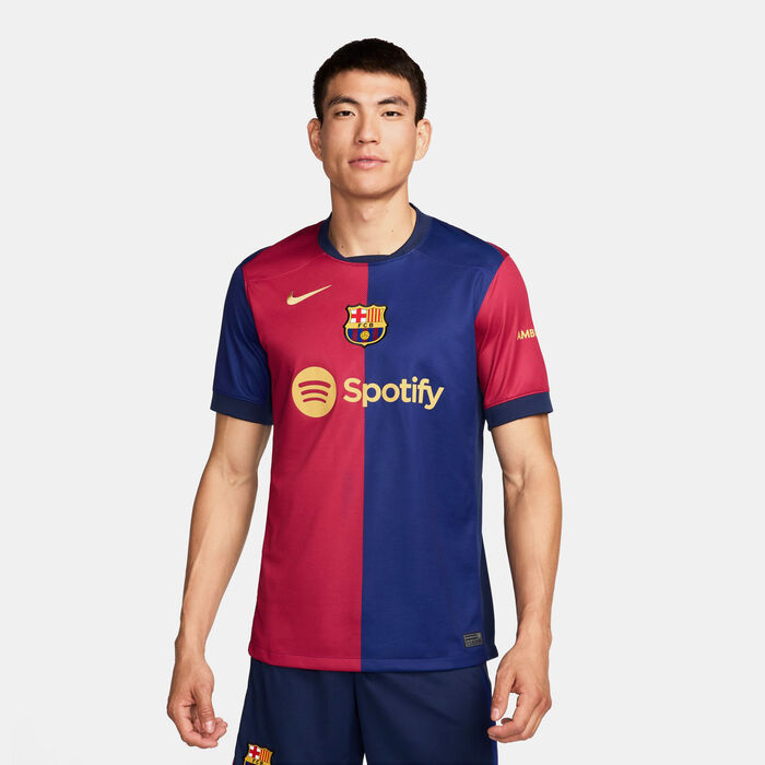 Nike Men's F.C. Barcelona Dri-FIT Stadium Home Replica Football Jersey - 2024/25 Blue image number 0