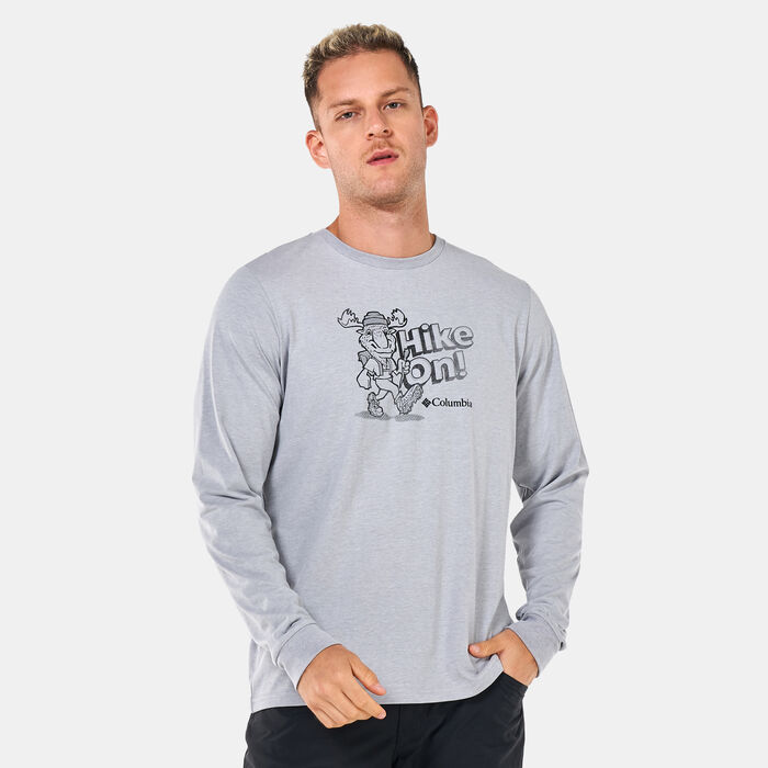 Columbia Men's Apres Lifestyle™ Graphic Long Sleeve T-Shirt Grey Columbia Men's Apres Lifestyle™ Graphic Long Sleeve T-Shirt Grey image number 0