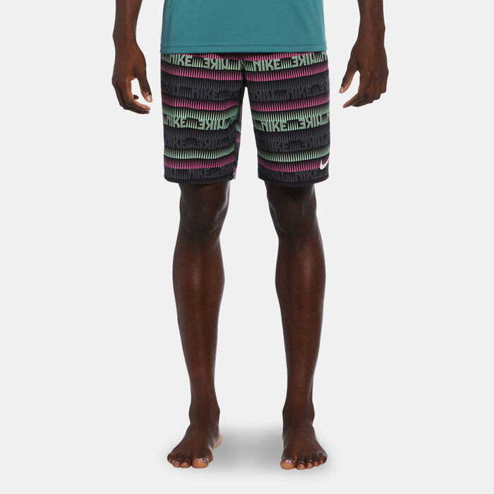 Nike Swim Men's Printed Hydroguard Swimming T-Shirt Blue Nike Swim Men's Printed Hydroguard Swimming T-Shirt Blue image number 5