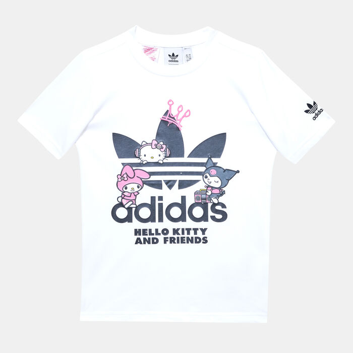 adidas Originals Kids' x Hello Kitty T-Shirt (Older Kids) Pink adidas Originals Kids' x Hello Kitty T-Shirt (Older Kids) Pink image number 0