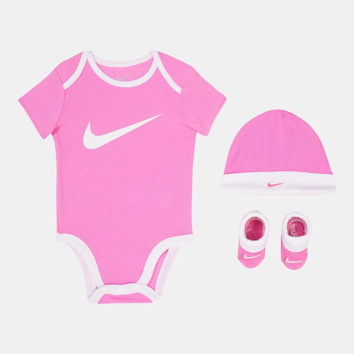 Nike Kids' Swoosh 3-Piece Set (Baby and Toddler) Pink Nike Kids' Swoosh 3-Piece Set (Baby and Toddler) Pink image number 0