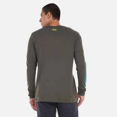 Under Armour Men's Project Rock Brahma Long Sleeve Training T-Shirt Green Under Armour Men's Project Rock Brahma Long Sleeve Training T-Shirt Green