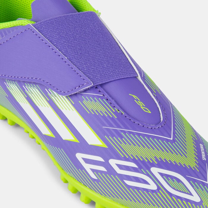 adidas Kids' F50 Club Turf Ground Football Shoes Purple adidas Kids' F50 Club Turf Ground Football Shoes Purple image number 4