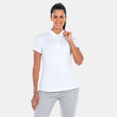 Under Armour Women's UA Playoff Polo Shirt White Under Armour Women's UA Playoff Polo Shirt White