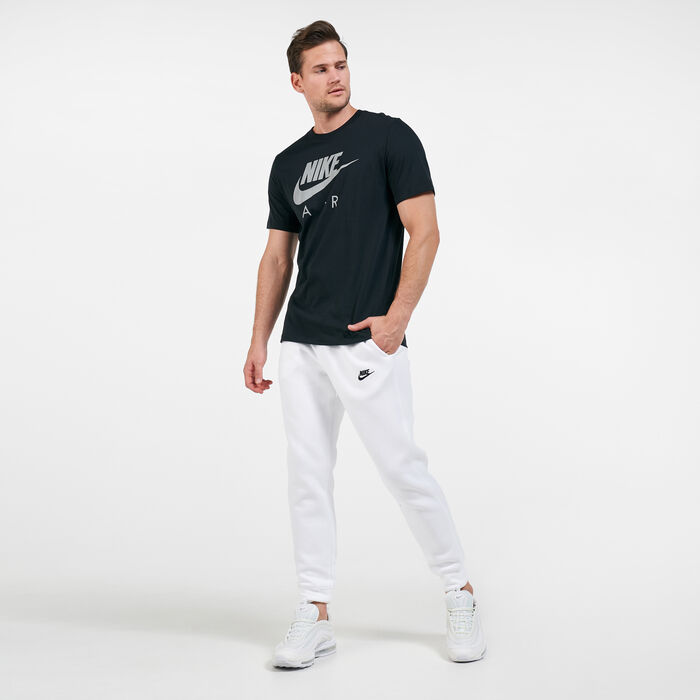 Nike Men's Sportswear Club Fleece Joggers White Nike Men's Sportswear Club Fleece Joggers White image number 4