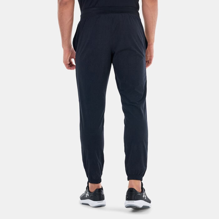 Under Armour Men's UA Stretch Woven Printed Training Sweatpants Black Under Armour Men's UA Stretch Woven Printed Training Sweatpants Black image number 1