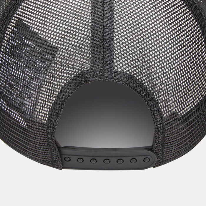 New Era Men's New York Yankees Camo Infill Black A-Frame Trucker Cap Black New Era Men's New York Yankees Camo Infill Black A-Frame Trucker Cap Black image number 1