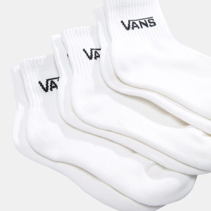 Vans Kids' Classic Half Crew Socks (3 Pairs) White image number 2