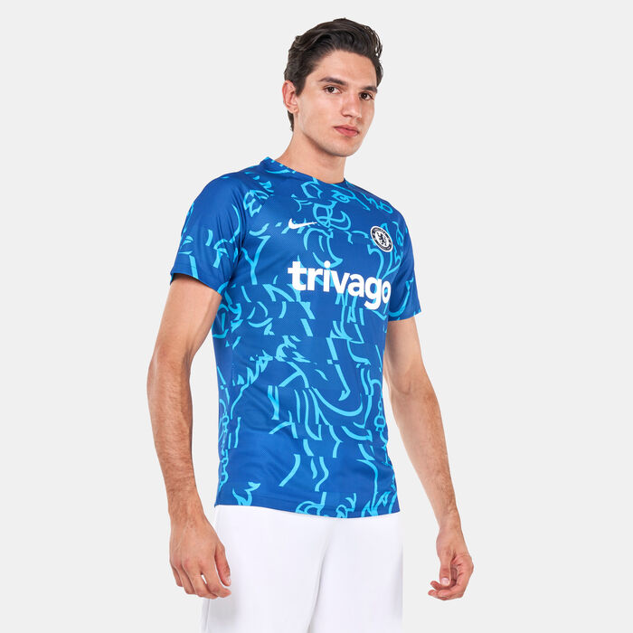 Nike Men's Chelsea Dri-FIT Pre-Match Football Top – 2022/23 Blue image number 0