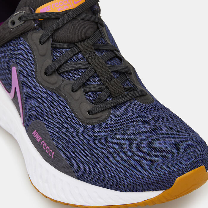 Nike Men's React Miler 3 Road Running Shoe Blue image number 4