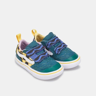 Vans Kids’ x Crayola ComfyCush New Skool Velcro Unisex Shoe (Baby And Toddler) Green Vans Kids’ x Crayola ComfyCush New Skool Velcro Unisex Shoe (Baby And Toddler) Green