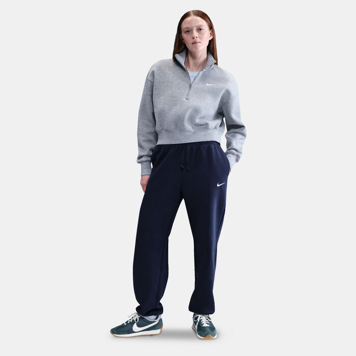 Nike Women's Sportswear Phoenix Fleece Sweatpants Blue Nike Women's Sportswear Phoenix Fleece Sweatpants Blue image number 2