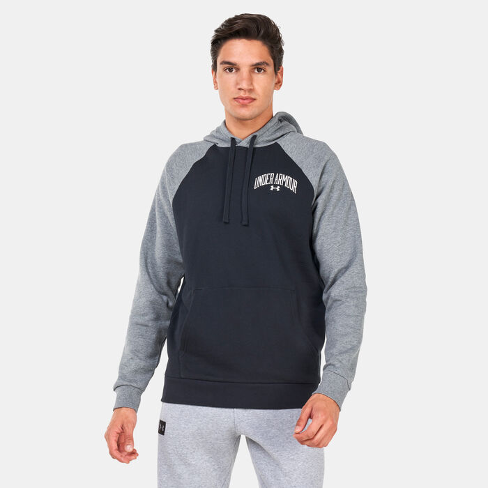 Under Armour Men's UA Rival WM Colourblock Hoodie Black Under Armour Men's UA Rival WM Colourblock Hoodie Black image number 0