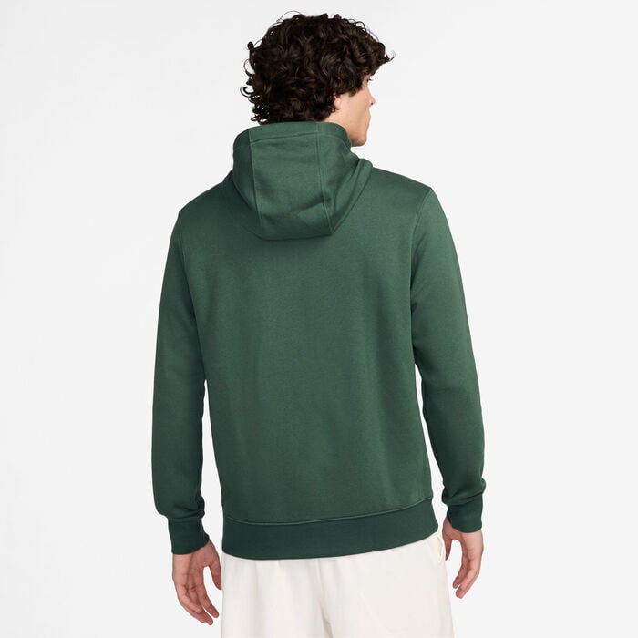 Nike Men's Sportswear Club Fleece Hoodie Green Nike Men's Sportswear Club Fleece Hoodie Green image number 1