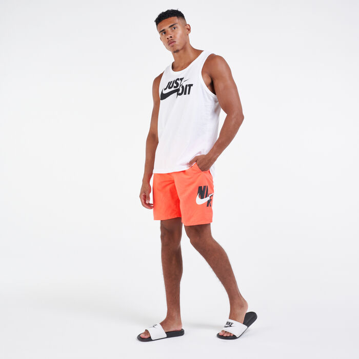 Nike Swim Men's 9-Inch Volley Shorts Red Nike Swim Men's 9-Inch Volley Shorts Red image number 2