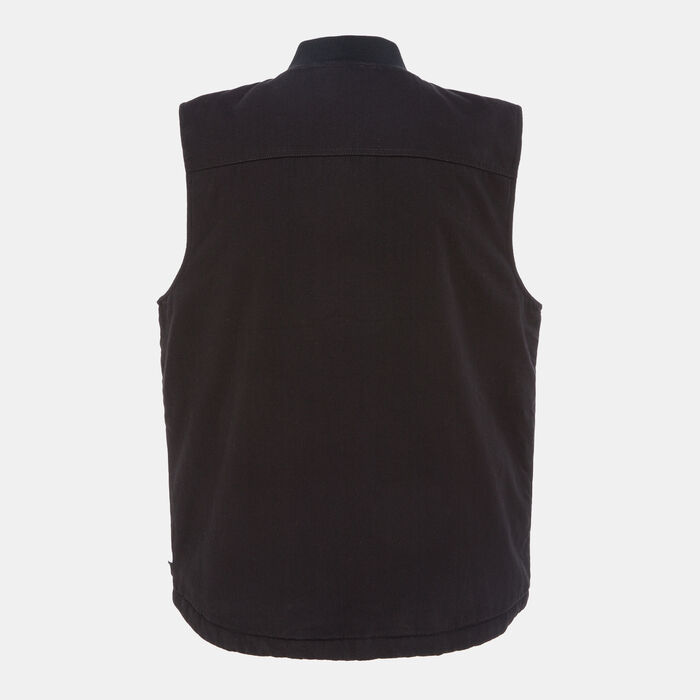 Vans Men's Plaid Tablot Vest Black image number 1