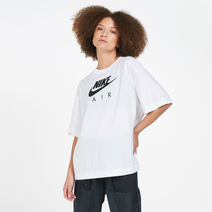 Nike Women's Sportswear Air T-Shirt White Nike Women's Sportswear Air T-Shirt White image number 0