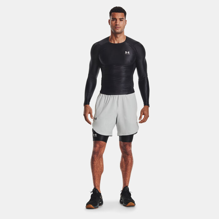 Under Armour Men's UA Iso-Chill Compression Long Shorts Black Under Armour Men's UA Iso-Chill Compression Long Shorts Black image number 2