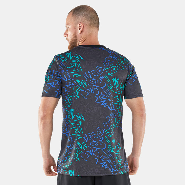 adidas Men's Real Madrid Pre-Match Jersey Multi-Color adidas Men's Real Madrid Pre-Match Jersey Multi-Color image number 1