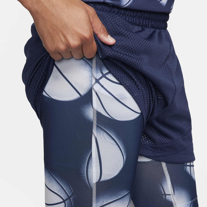 Nike Men's JA Dri-FIT 2-in-1 Basketball Shorts Blue Nike Men's JA Dri-FIT 2-in-1 Basketball Shorts Blue image number 6