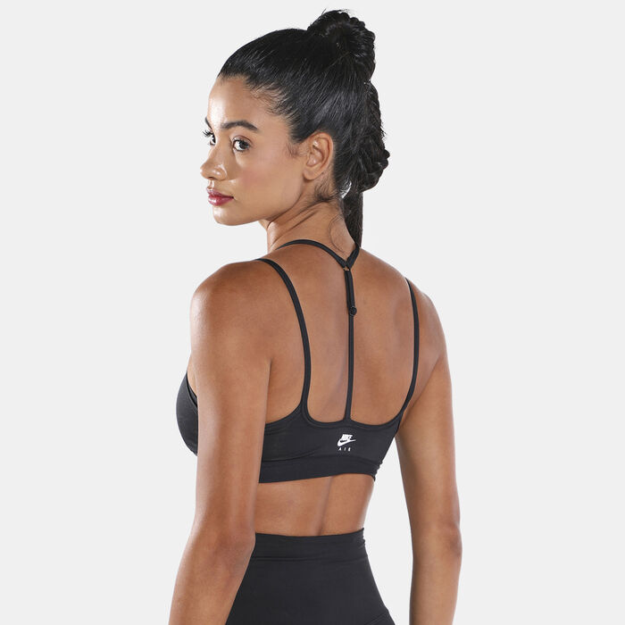 Nike Women's Air Dri-FIT Indy Strappy Sports Bra Brown Nike Women's Air Dri-FIT Indy Strappy Sports Bra Brown image number 1