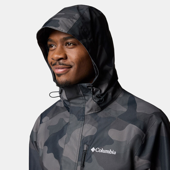 Columbia Men's Hikebound II Printed Hiking Jacket Black Columbia Men's Hikebound II Printed Hiking Jacket Black image number 3
