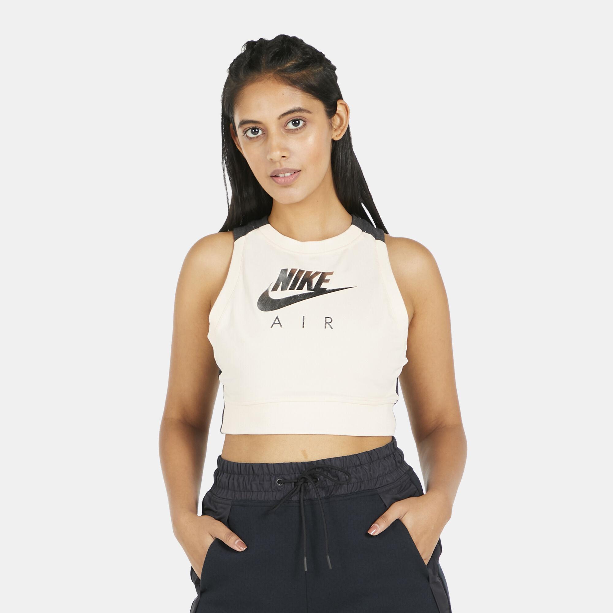 Buy Nike Women s Sportswear Air Cropped Tank Top Orange in KSA SSS