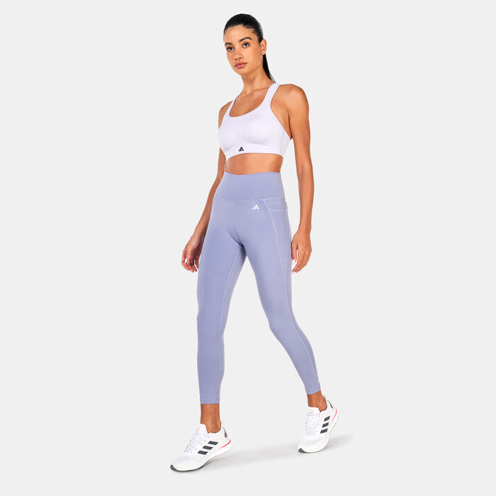 adidas Women's Optime Training Leggings Pink image number 2