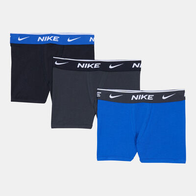 Nike Kids' Boxer Briefs - 3 Pack (Older Kids) Blue Nike Kids' Boxer Briefs - 3 Pack (Older Kids) Blue