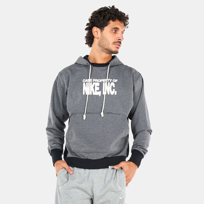Nike Men's Dri-FIT Standard Issue Pullover Basketball Hoodie Grey Nike Men's Dri-FIT Standard Issue Pullover Basketball Hoodie Grey image number 0