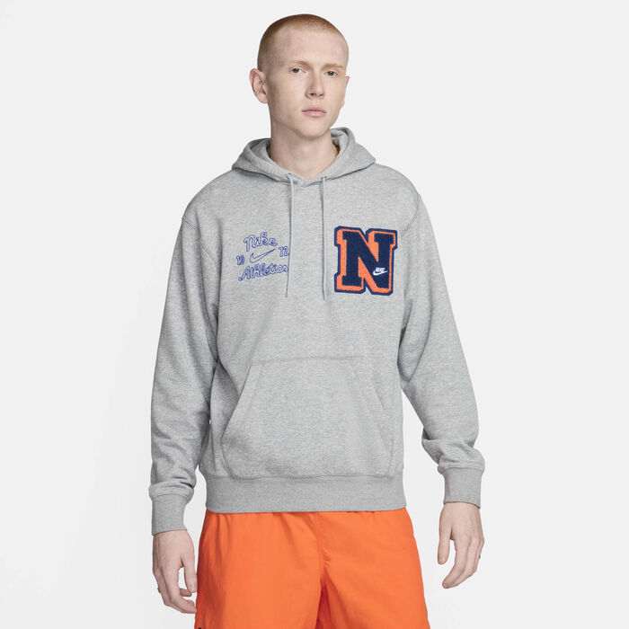 Nike Men's Club Fleece Hoodie Grey Nike Men's Club Fleece Hoodie Grey image number 0