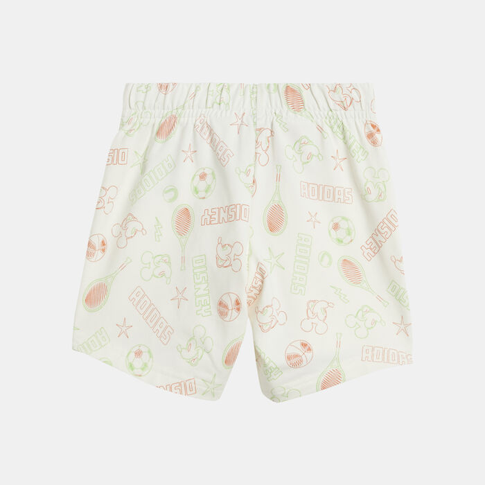 adidas Kids' Disney Mickey Mouse T-Shirt And Shorts Set Green adidas Kids' Disney Mickey Mouse T-Shirt And Shorts Set Green image number 2