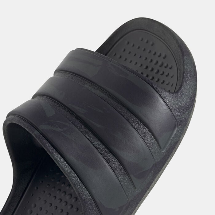 adidas Men's Adilette Flow Slides Grey adidas Men's Adilette Flow Slides Grey image number 5