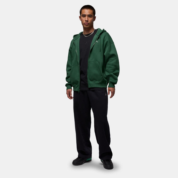 Jordan Men's Brooklyn Fleece Full-Zip Hoodie Green Jordan Men's Brooklyn Fleece Full-Zip Hoodie Green image number 2