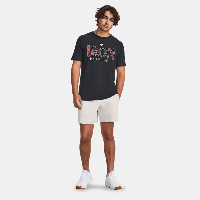 Under Armour Men's Project Rock Johnson's Paradise T-Shirt Black image number 2