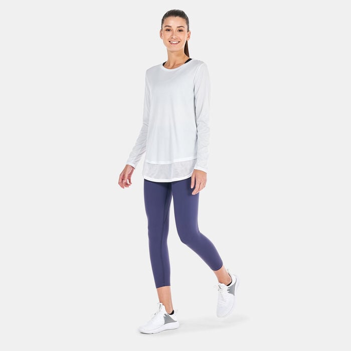 Under Armour Women's Meridian Ankle Leggings Purple Under Armour Women's Meridian Ankle Leggings Purple image number 2