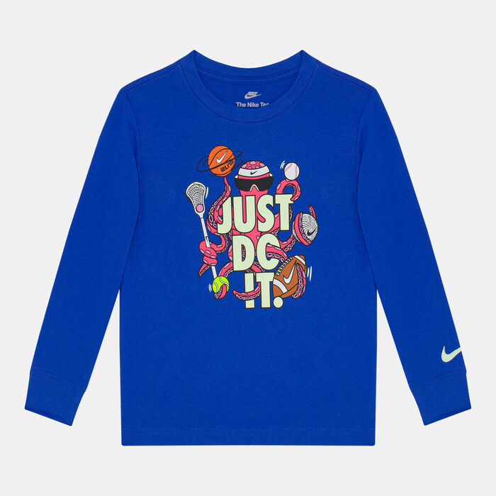 Nike Kids' Just Do It Octo T-Shirt Blue Nike Kids' Just Do It Octo T-Shirt Blue image number 0