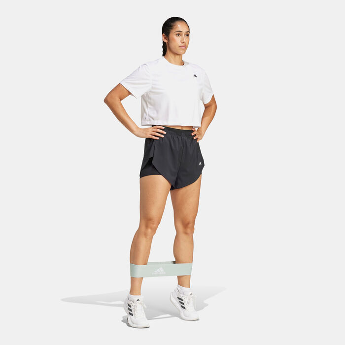 adidas Women's Train Essentials Boxy Training T-Shirt White adidas Women's Train Essentials Boxy Training T-Shirt White image number 2