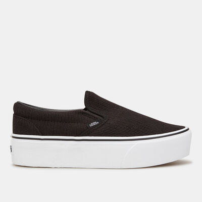 Vans Woven Classic Slip-On Stackform Unisex Shoe Black Vans Woven Classic Slip-On Stackform Unisex Shoe Black