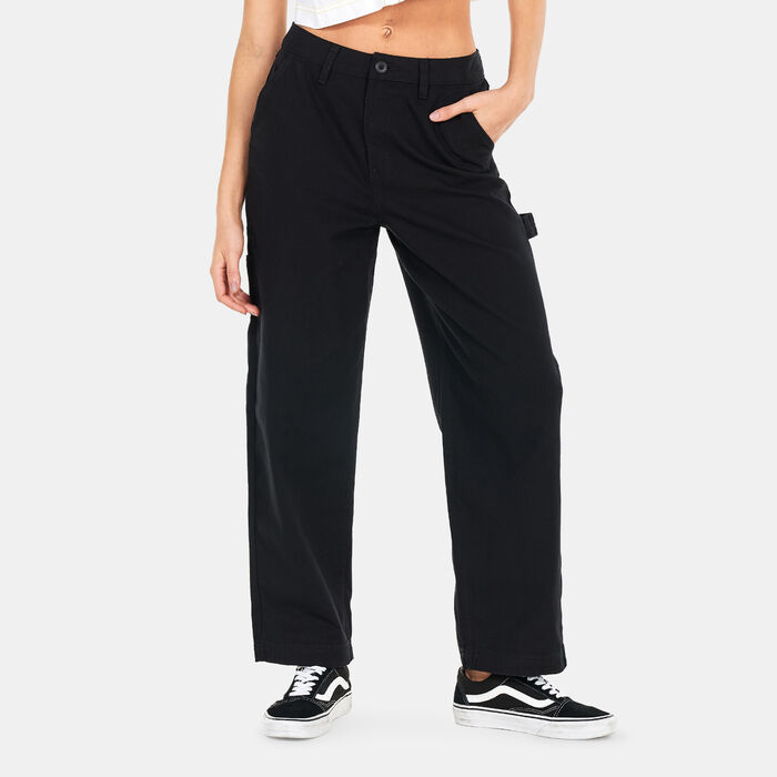 Vans Women's Ground Work Pants Black Vans Women's Ground Work Pants Black image number 0