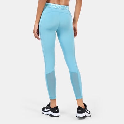 Nike Women's Pro Graphic 7/8 Leggings Blue Nike Women's Pro Graphic 7/8 Leggings Blue