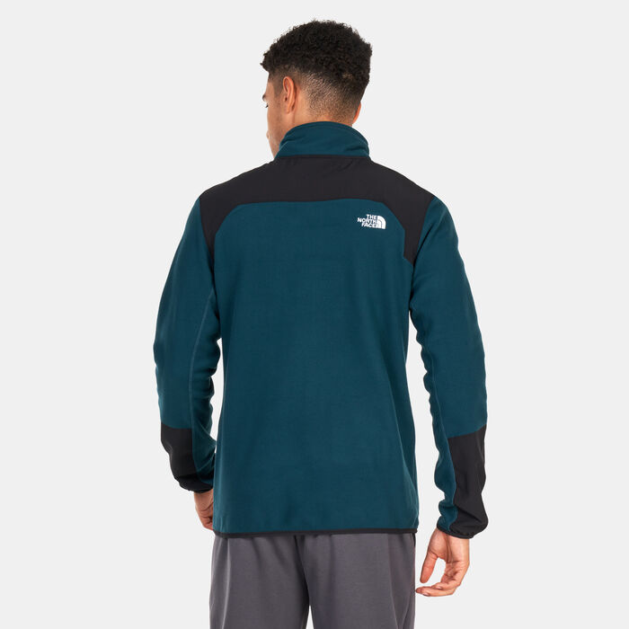 The North Face Men's Glacier Pro 1/4 Zip Fleece Sweatshirt Green image number 1