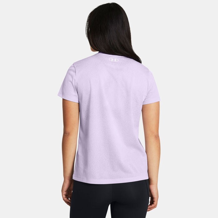 Under Armour Women's UA Tech Riddle Training T-Shirt Purple Under Armour Women's UA Tech Riddle Training T-Shirt Purple image number 1