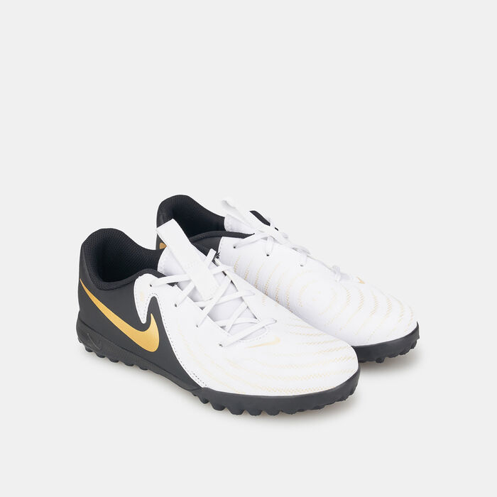 Nike Kids' Phantom GX 2 Academy Turf Ground Football Shoes (Younger Kids) White image number 2